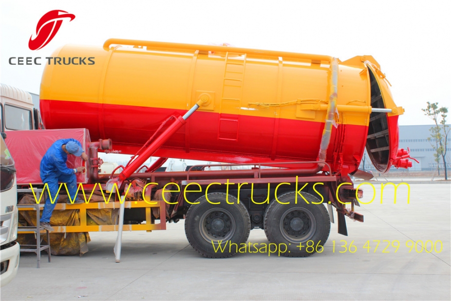 Hot sale Dongfeng 6x4 18000 Litres Vacuum Sewage Suction Tanker Truck