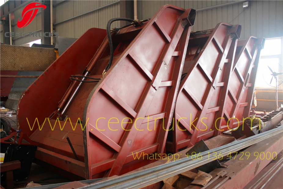 10CBM Myanmar compressed refuse truck tailgate assembly