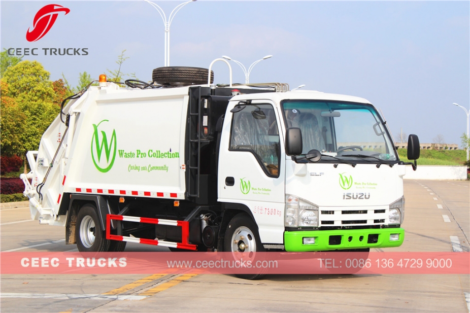 ISUZU 5cbm refuse compressed truck