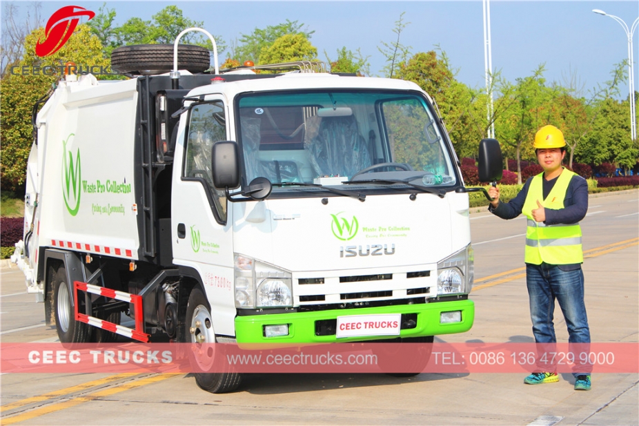 ISUZU 5cbm refuse compressed truck