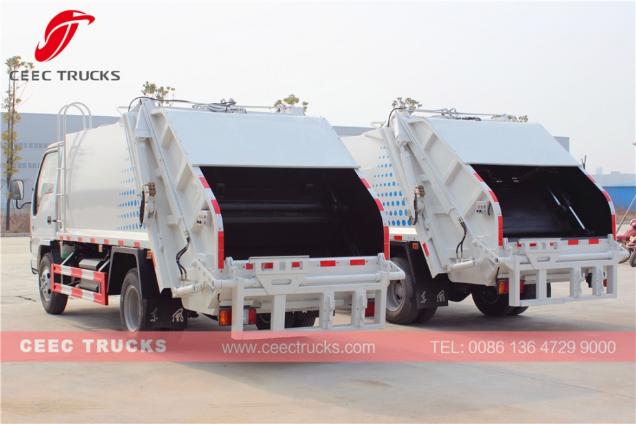 TOP quality ISUZU 5000L garbage compactor truck