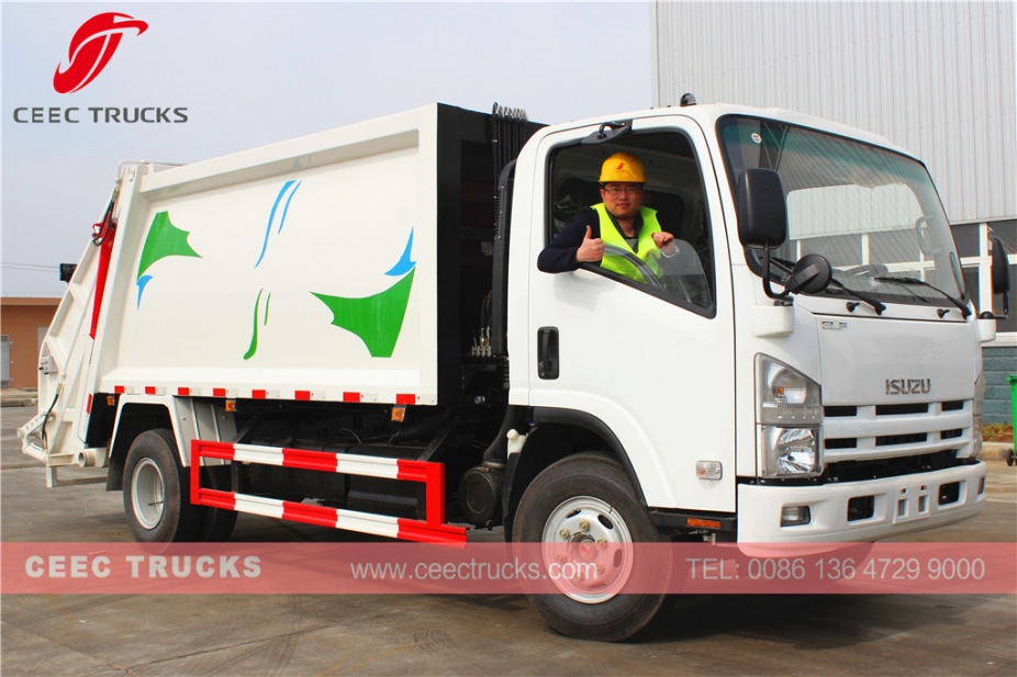 8000L garbage compactor truck ISUZU brand