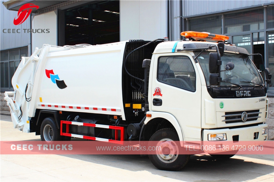 Famous DongFeng 8 CBM waste compactor truck