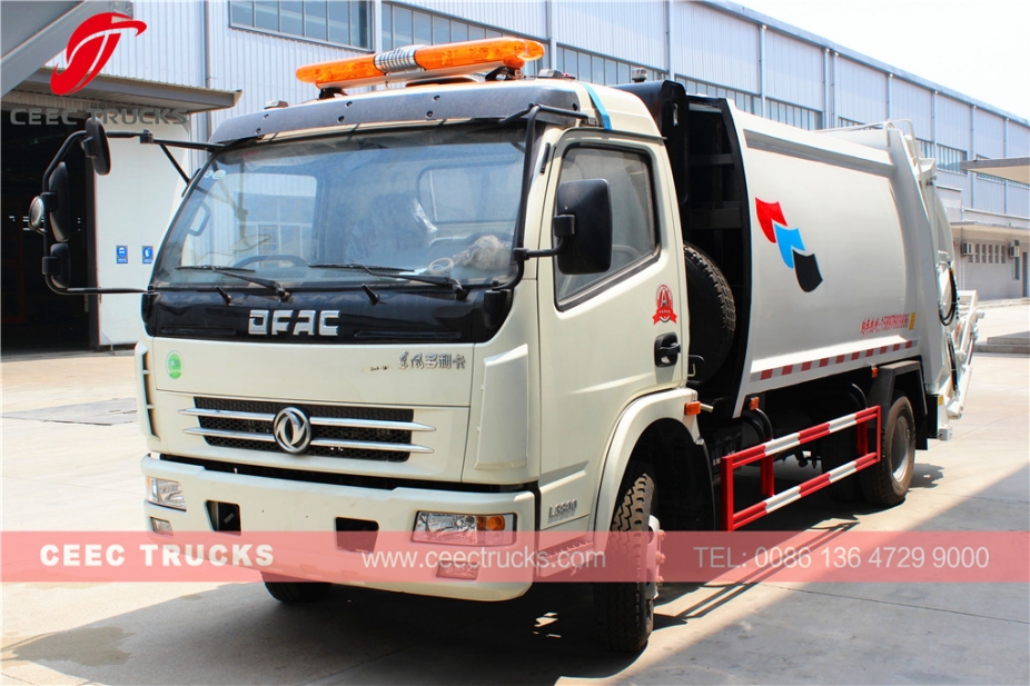 Famous DongFeng 8 CBM waste compactor truck