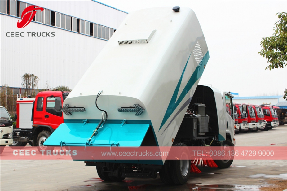 Best quality ISUZU 8000L road sweeper truck