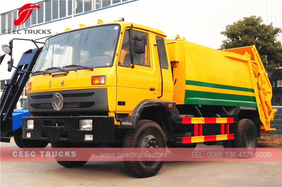 Algeria 10 cbm Dongfeng garbage compactor truck