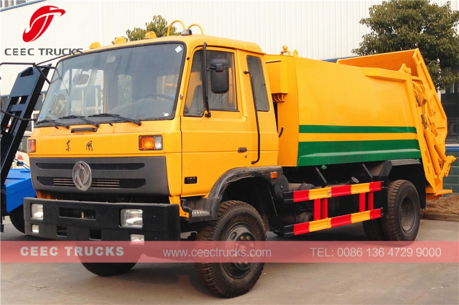 Algeria 10 cbm Dongfeng garbage compactor truck