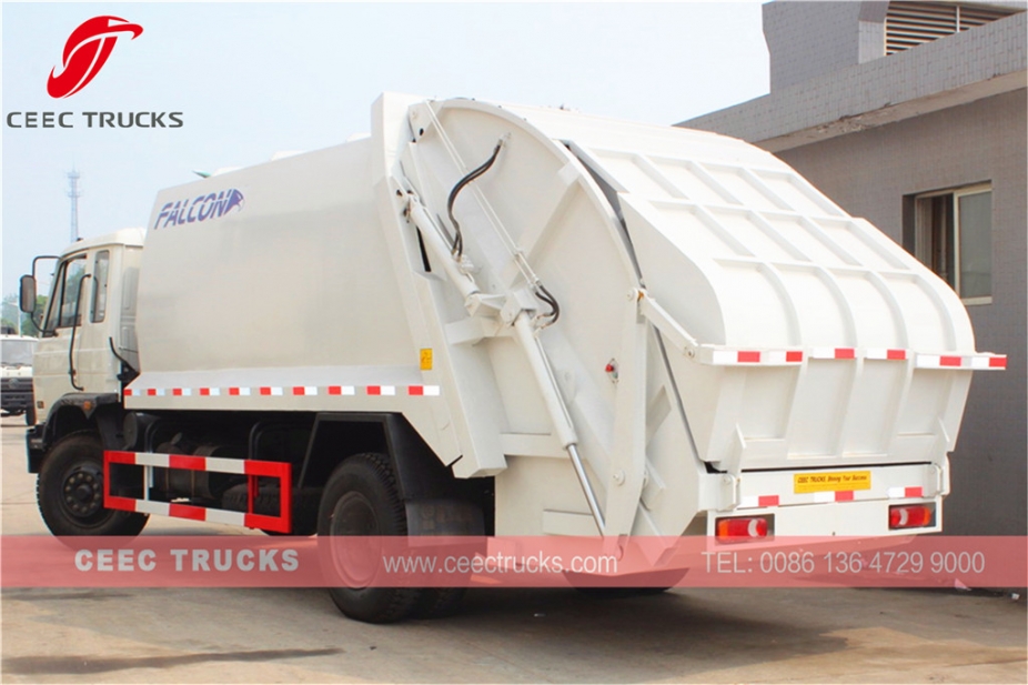 DongFeng 14 CBM waste compactor truck on sale