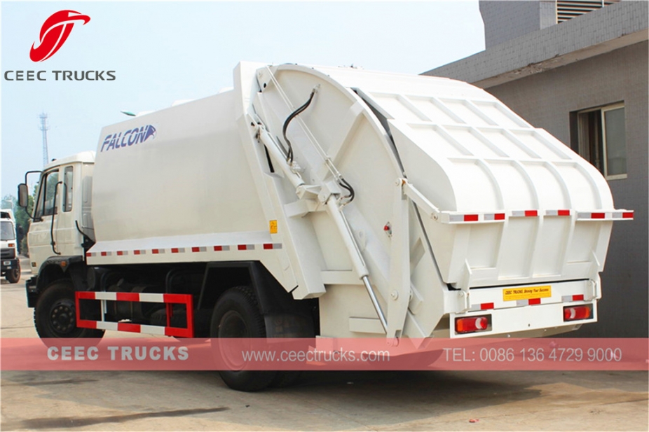 DongFeng 14 CBM waste compactor truck on sale