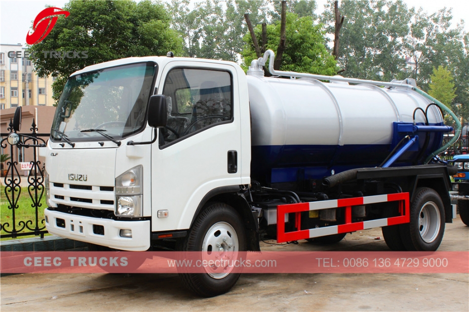 Xe tải thùng rỗng ISUZU 8.000L Cesspit