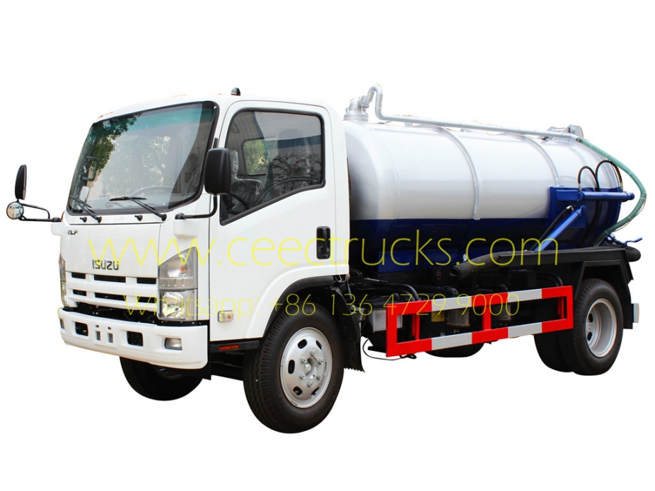 Xe tải thùng rỗng ISUZU 8.000L Cesspit