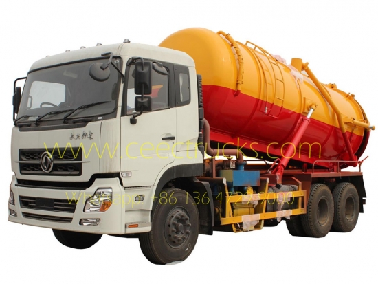 Dongfeng 16CBM vacuum sewage suction tanker truck - CEEC Trucks