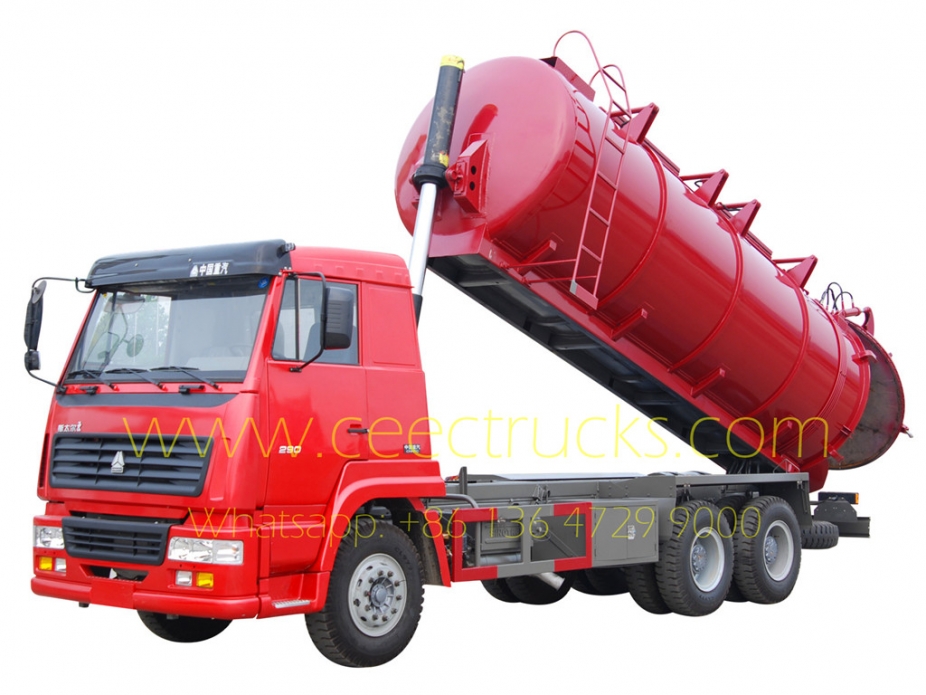 HOWO 18CBM cesspit emptier truck for sale - Xe tải CEEC