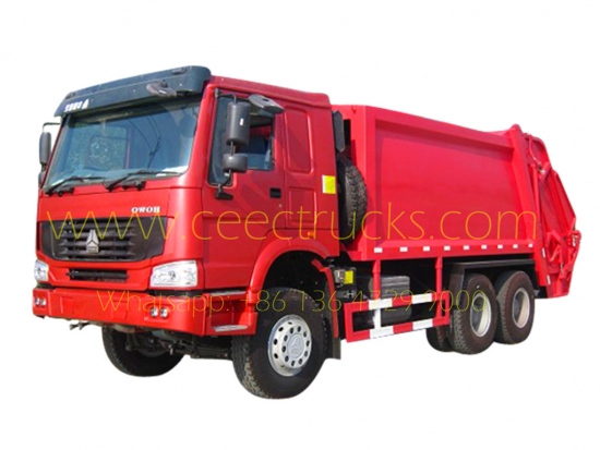 Howo 18 CBM refuse compressor truck for sale - CEEC Trucks