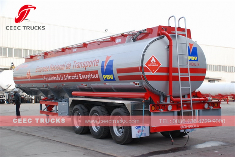 2018 designed 40cbm Fuel Tanker Trailer for sale