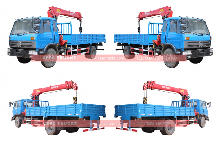 DONGFENG 6.3T boom crane trucks with Palfinger brand crane