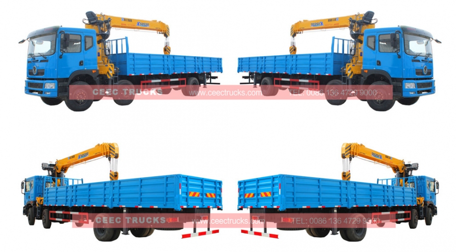 Telescopic 12T mobile boom crane trucks Dongfeng