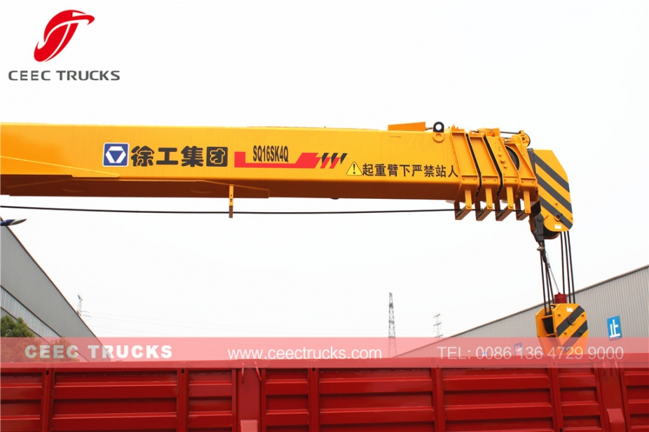 FOTON 16T mobile boom crane lorry truck