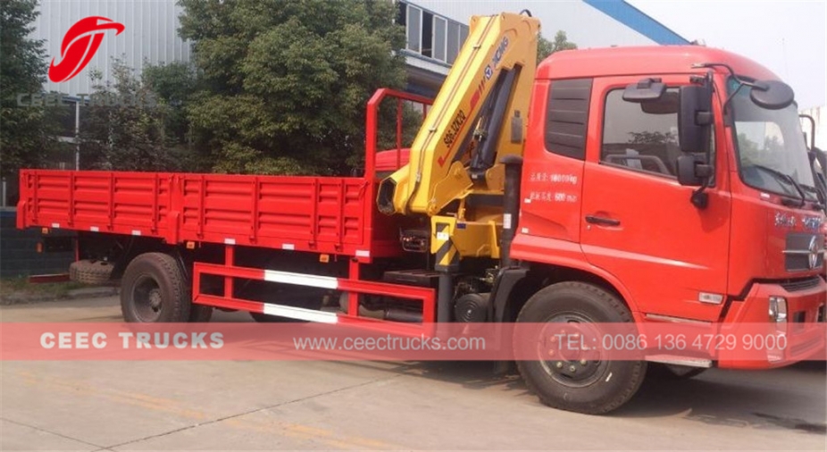 DONGFENG 6.3 Tons knuckle crane mounted trucks