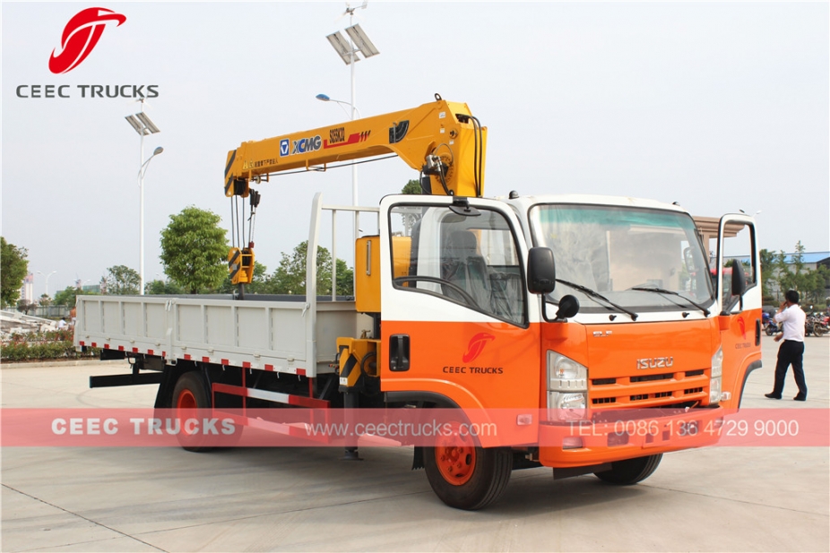 ISUZU 5 T truck mounted crane for sale