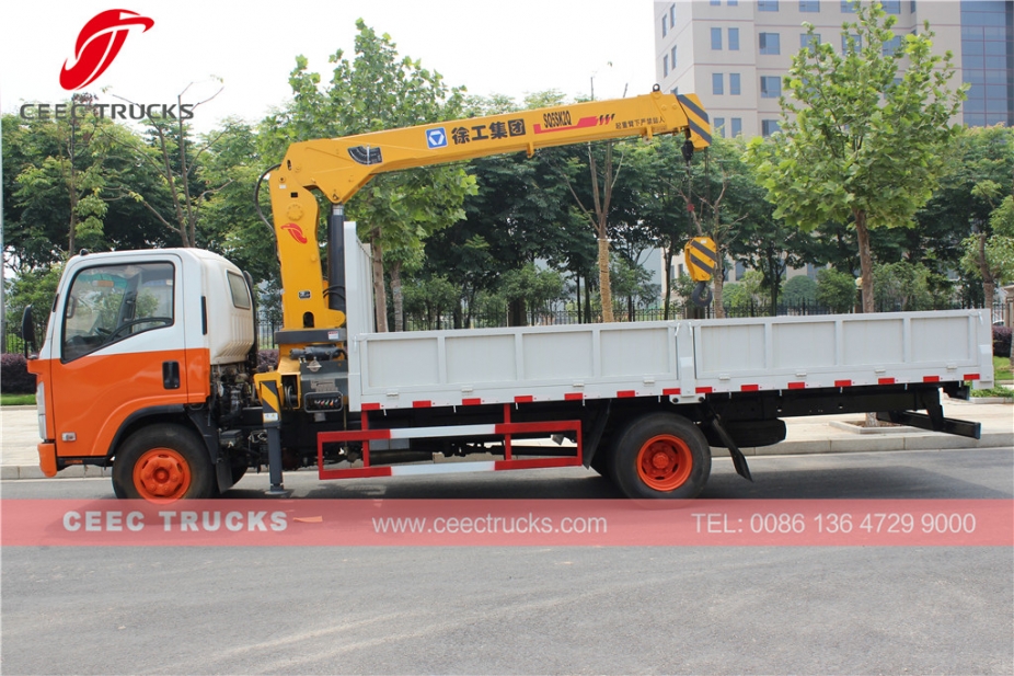 ISUZU 5 T truck mounted crane for sale