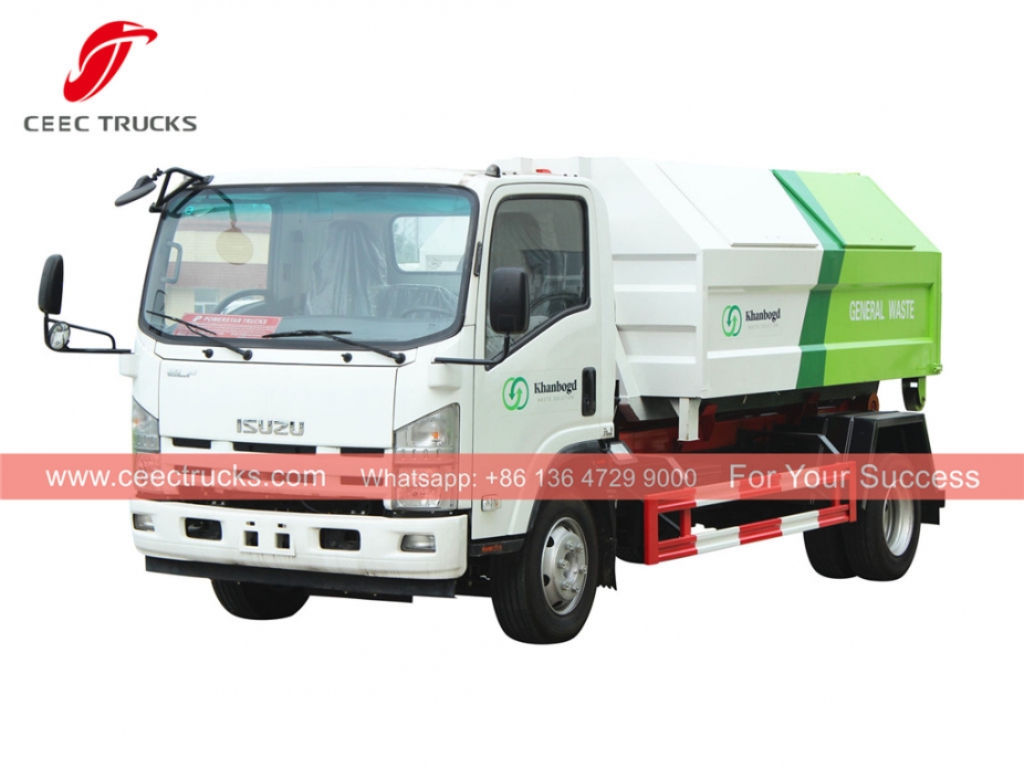 ISUZU 8cbm hook loader truck