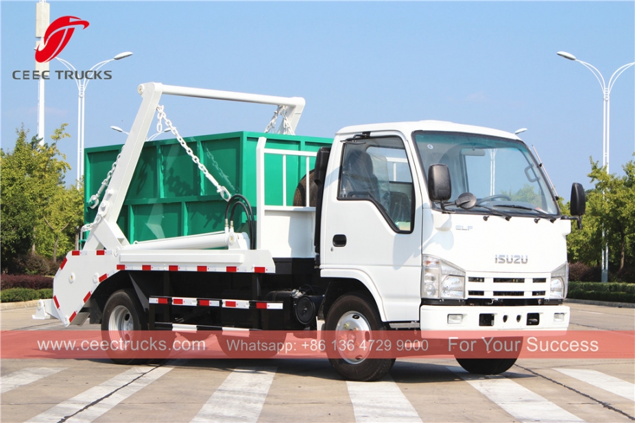 Xe chở rác cánh tay ISUZU 4CBM