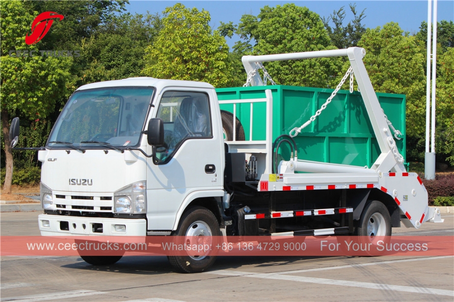 Xe chở rác cánh tay ISUZU 4CBM