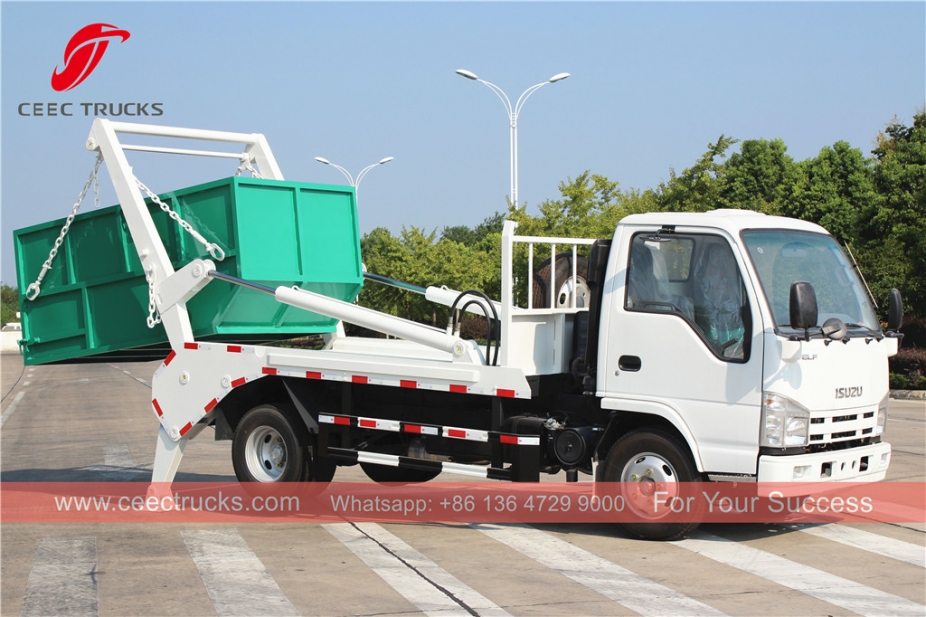 Xe chở rác cánh tay ISUZU 4CBM