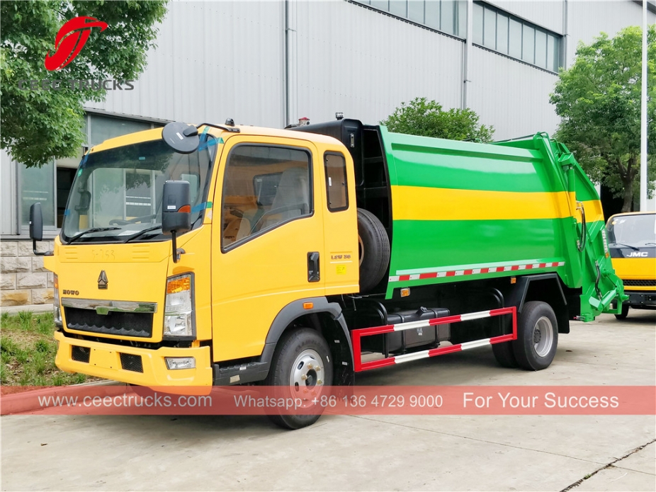 Xe tải đầm HOWO 8cbm RHD