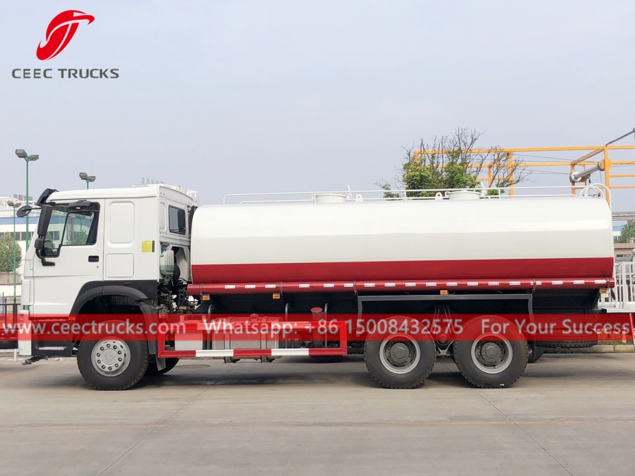 HOWO 20,000 liters water tanker truck for sale