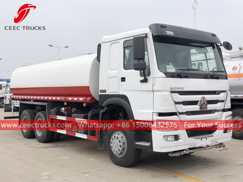 HOWO 20,000 liters water tanker truck for sale