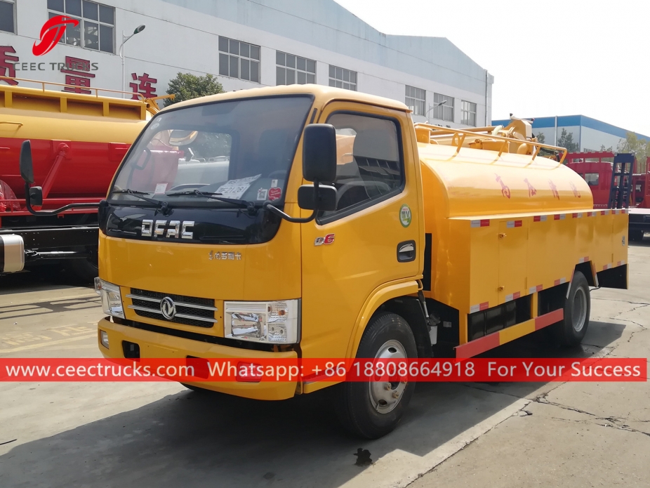 Xe tải phun nước thải 4CBM DONGFENG