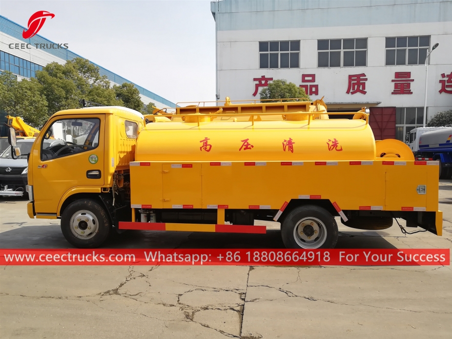 Xe tải phun nước thải 4CBM DONGFENG