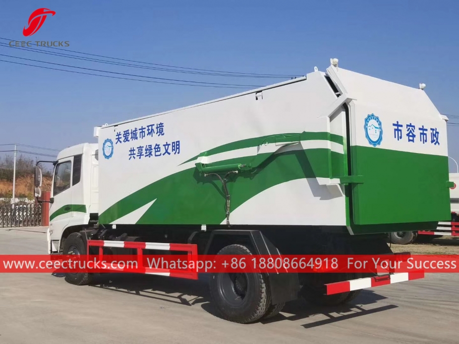 Máy xúc rác thủy lực 12CBM DONGFENG