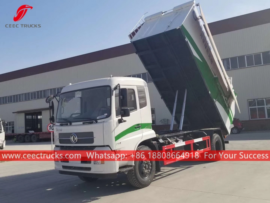 Máy xúc rác thủy lực 12CBM DONGFENG