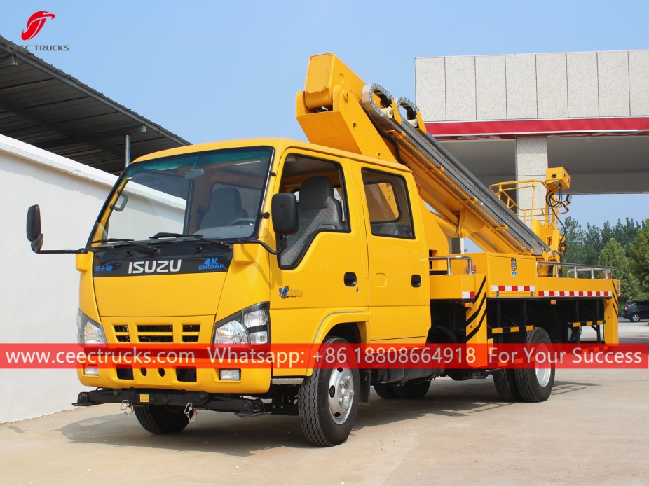 Xe tải cần ống lồng ISUZU 20m