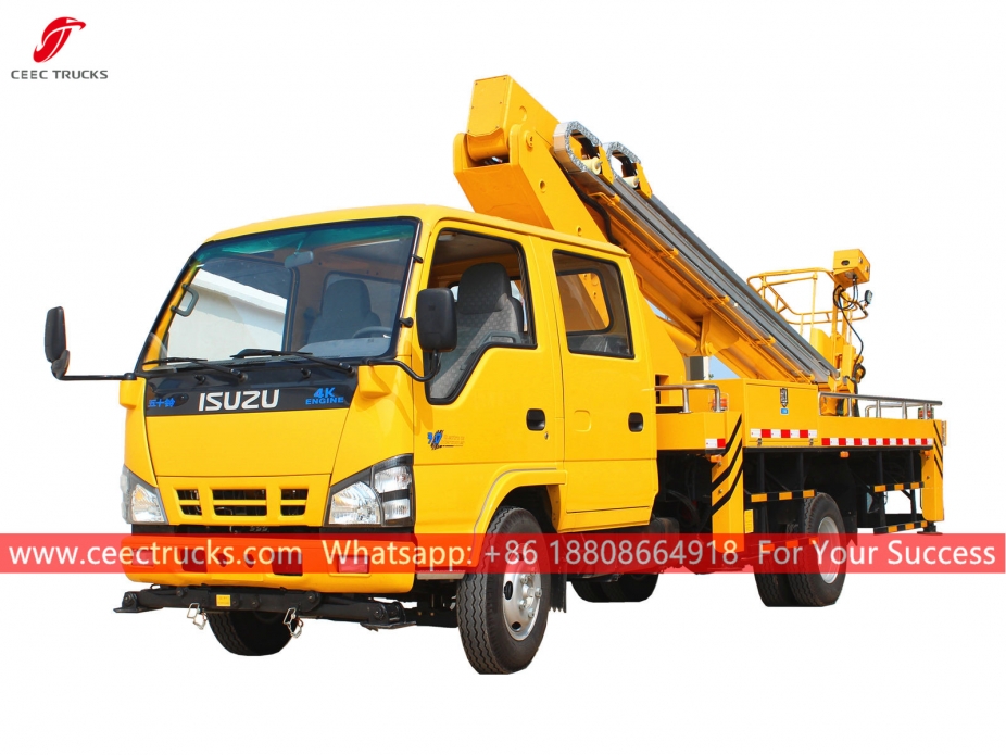 Xe tải cần ống lồng ISUZU 20m