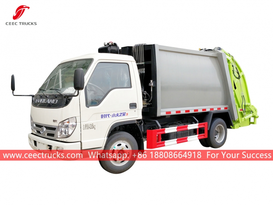 FOTON 4000Liters waste compactor truck