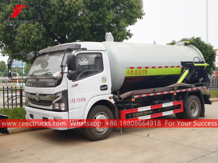 Xe hút nước thải chân không 8.000 lít DONGFENG