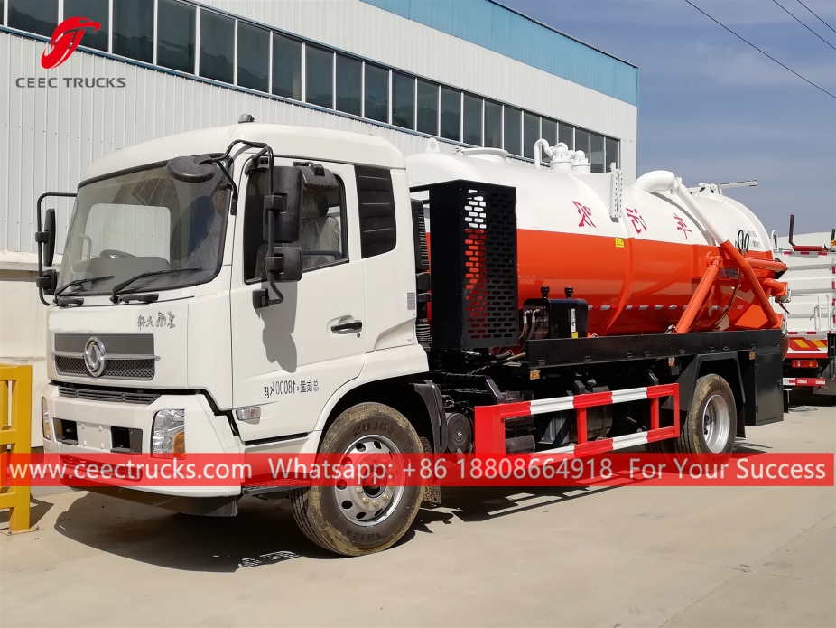 Xe hút nước thải 11.000 lít DONGFENG