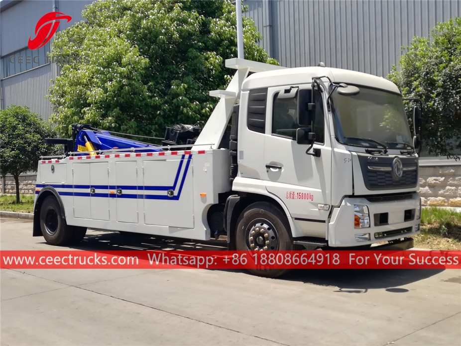 Xe tải phá hủy đường DONGFENG