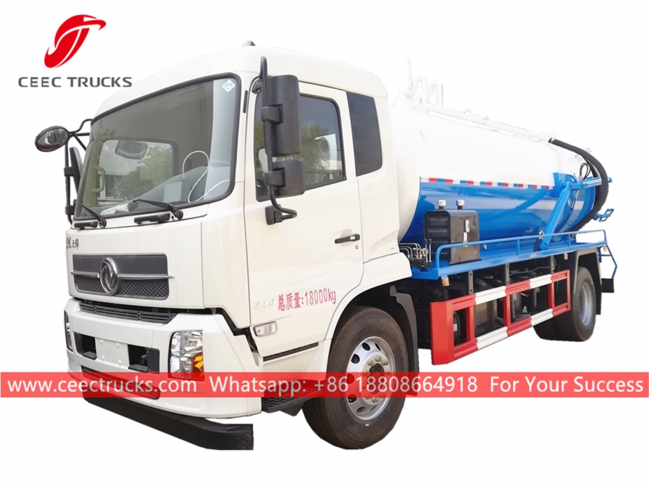 Xe bồn chứa nước thải chân không 10CBM DONGFENG