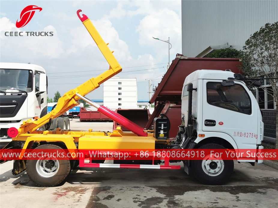 Xe chở rác cánh tay Dongfeng Hook