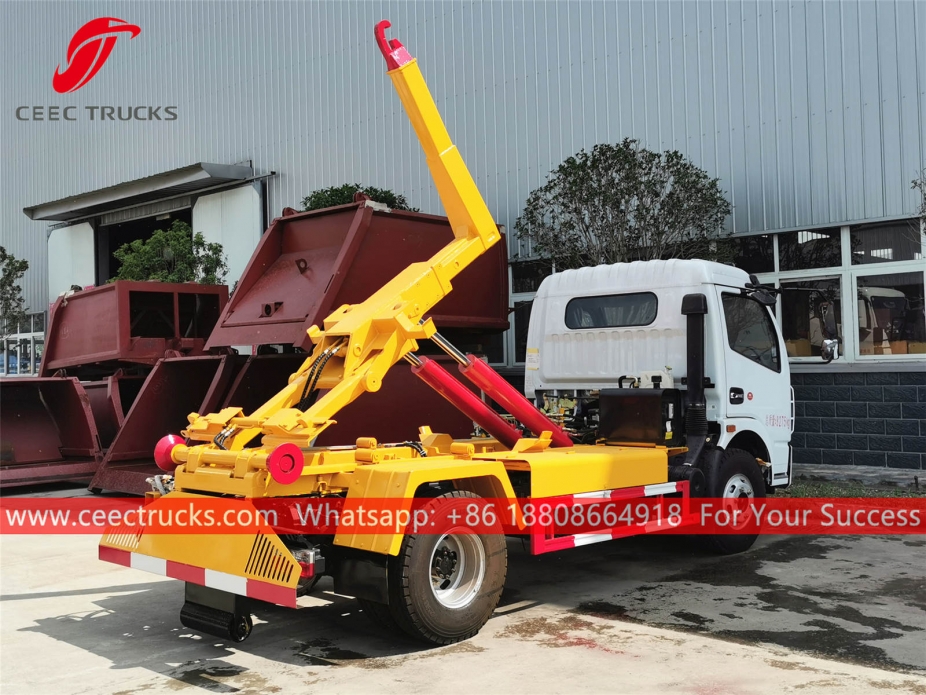 Xe chở rác cánh tay Dongfeng Hook