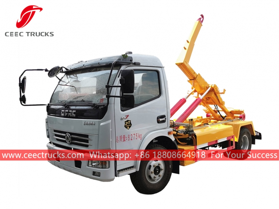 Xe chở rác cánh tay Dongfeng Hook