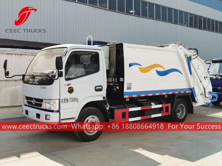 Xe chở rác quay lại Dongfeng 6CBM