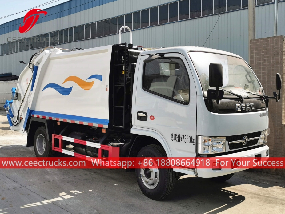 Xe chở rác quay lại Dongfeng 6CBM