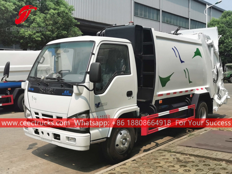 Xe chở rác phía sau ISUZU 6CBM
