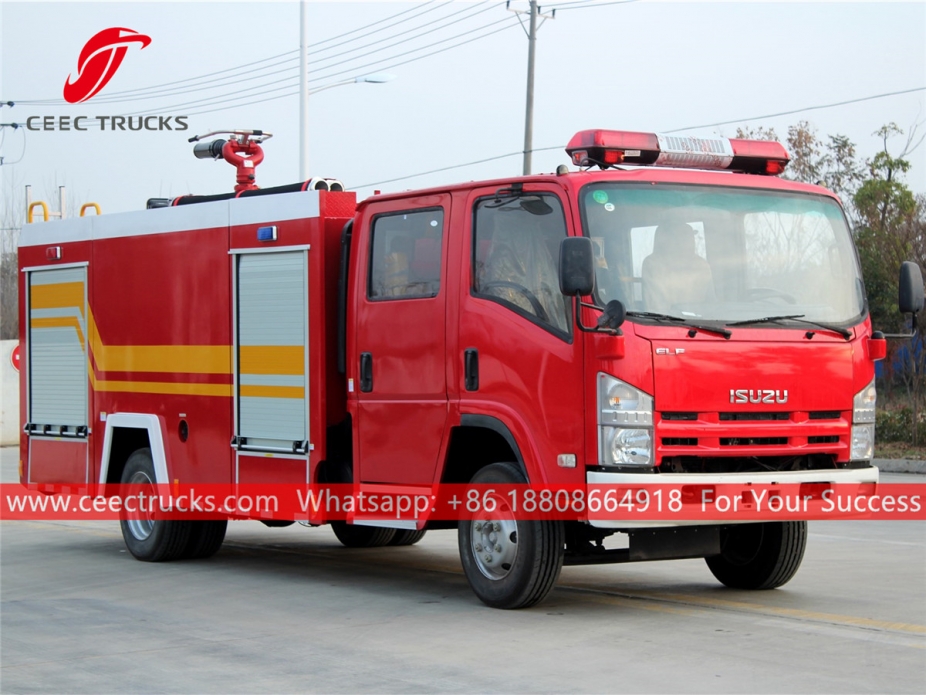 ISUZU 4+1CBM fire fighting truck